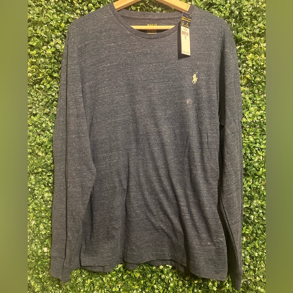 Polo Ralph Lauren Long sleeve T-Shirt NWT Custom Slim Fit Size Large - BRAND NEW - Picture 1 of 11